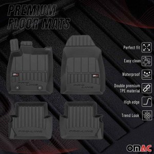 Ford Fiesta Floor Mat - Omac - Premium TPE - Black - '11-'19